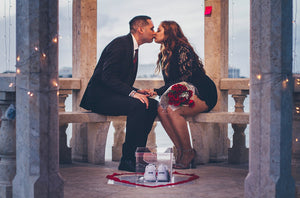 A Sneakerhead  Marriage Proposal with Sneaker Glass